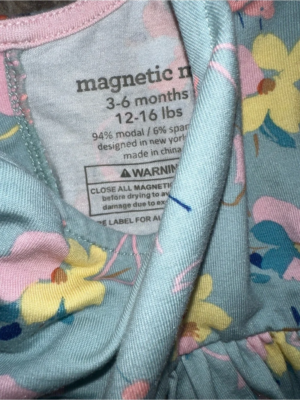 Magnetic Me Pink, Blue & Cream Floral and Animal Print Dress Set